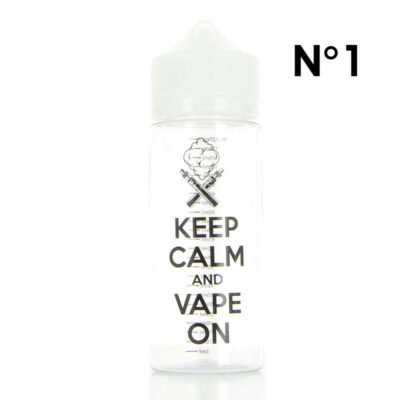 Fiole vide Chubby avec graduation (5ml) 120ml DIY'UP - N°01 Keep Calm