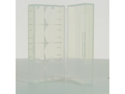 Boite 2 Accus 18650 Transparent