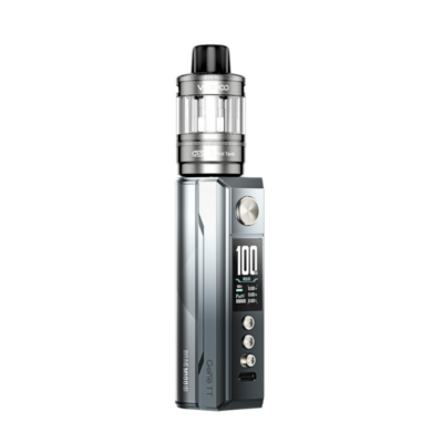 Kit Drag M100S 100W (+ Ato PNP X Pod Tank DTL 5ml) Voopoo - Silver & Black