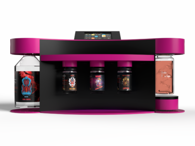Distributeur de e-liquide - écran tactile 3.5" - Quantum Pink