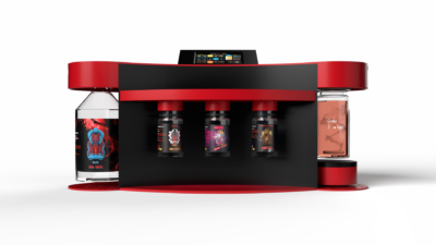 Distributeur de e-liquide - écran tactile 3.5" - Vortex Red