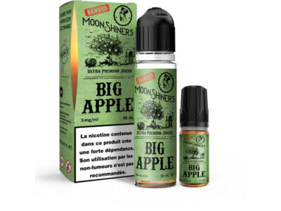 Pack 60ml + 10ml Big Apple Moonshiners Lips - 03 mg