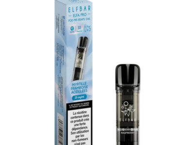 Pack de 2 Pods ELFA Pro 2ml 20mg ElfBar - Myrtille Framboise acidulées