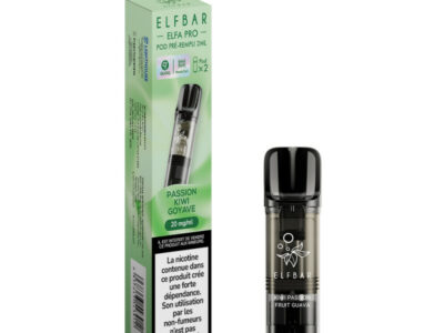 Pack de 2 Pods ELFA Pro 2ml 20mg ElfBar - Passion Kiwi Goyave