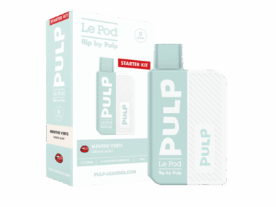 Starter Kit Pod Flip Pulp 2ml 10mg - Menthe Verte