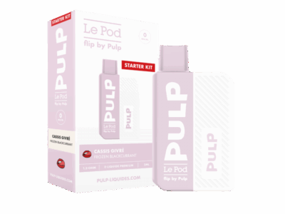 Starter Kit Pod Flip Pulp 2ml 10mg - Cassis Givré
