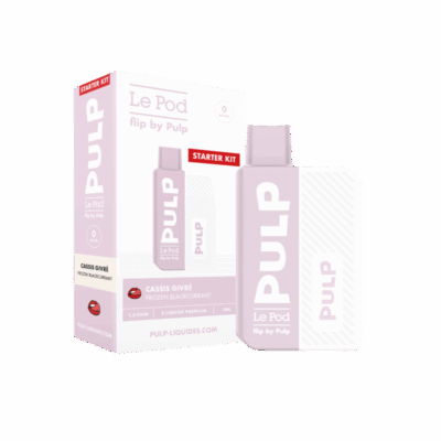 Starter Kit Pod Flip Pulp 2ml 20mg - Cassis Givré