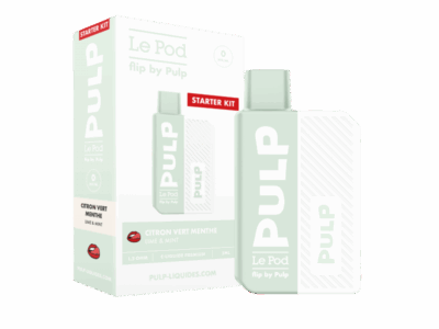 Starter Kit Pod Flip Pulp 2ml 10mg - Citron Vert Menthe