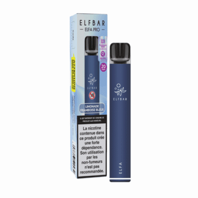 Kit Découverte ELFA Pro 20mg ElfBar - Limonade Framboise Bleue / Navy Blue