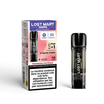 Pod Tappo 2ml 10mg Lost Mary - Framboise Pastèque