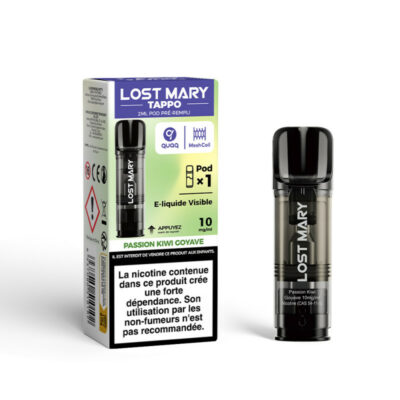 Pod Tappo 2ml 10mg Lost Mary - Passion Kiwi Goyave