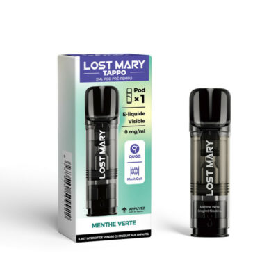 Pod Tappo 2ml 00mg Lost Mary - Menthe Verte