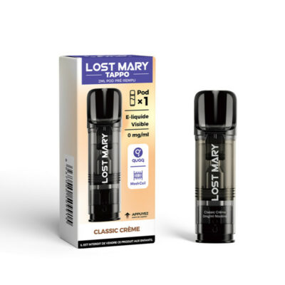 Pod Tappo 2ml 00mg Lost Mary - Classic Crème