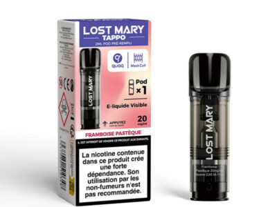 Pod Tappo 2ml 20mg Lost Mary - Framboise Pastèque