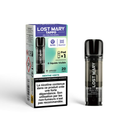 Pod Tappo 2ml 20mg Lost Mary - Menthe Verte
