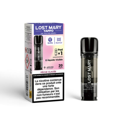 Pod Tappo 2ml 20mg Lost Mary - Pêche Glacée
