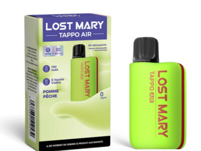 Kit Découverte Tappo Air 00mg Lost Mary - Green / Pomme Pêche