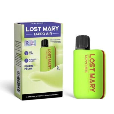 Kit Découverte Tappo Air 00mg Lost Mary - Green / Pomme Pêche