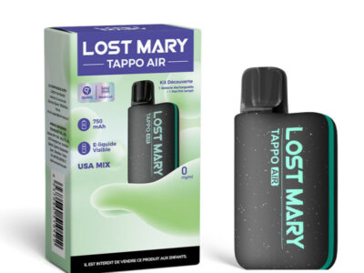 Kit Découverte Tappo Air 00mg Lost Mary - Black / USA Mix
