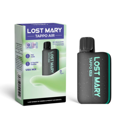 Kit Découverte Tappo Air 00mg Lost Mary - Black / USA Mix