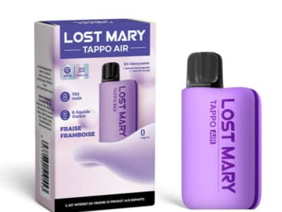 Kit Découverte Tappo Air 00mg Lost Mary - Purple / Fraise Framboise