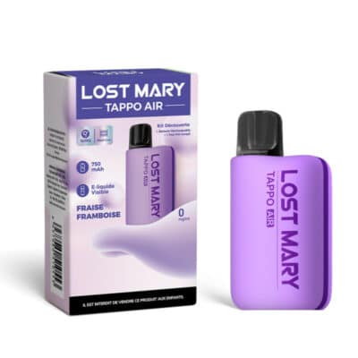 Kit Découverte Tappo Air 00mg Lost Mary - Purple / Fraise Framboise