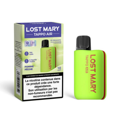 Kit Découverte Tappo Air 10mg Lost Mary - Green / Pomme Pêche