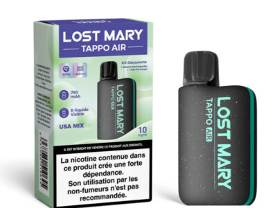 Kit Découverte Tappo Air 10mg Lost Mary - Black / USA Mix