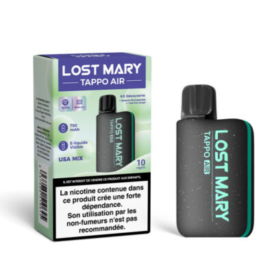 Kit Découverte Tappo Air 10mg Lost Mary - Black / USA Mix