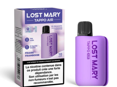 Kit Découverte Tappo Air 10mg Lost Mary - Purple / Fraise Framboise