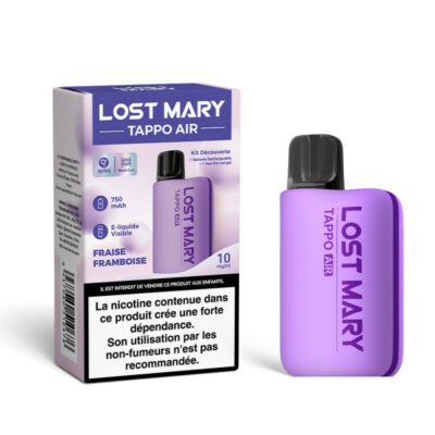Kit Découverte Tappo Air 10mg Lost Mary - Purple / Fraise Framboise