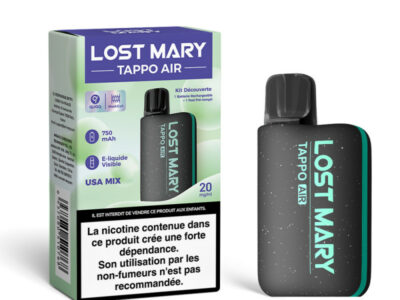 Kit Découverte Tappo Air 20mg Lost Mary - Black / USA Mix