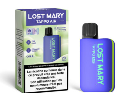 Kit Découverte Tappo Air 20mg Lost Mary - Ocean Blue / Cola