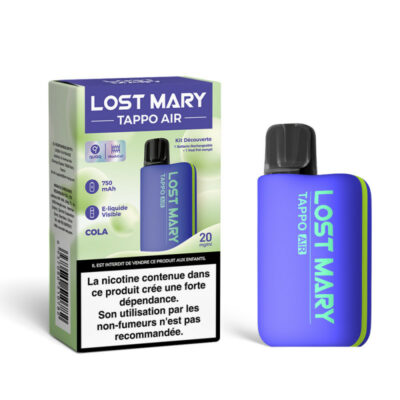 Kit Découverte Tappo Air 20mg Lost Mary - Ocean Blue / Cola