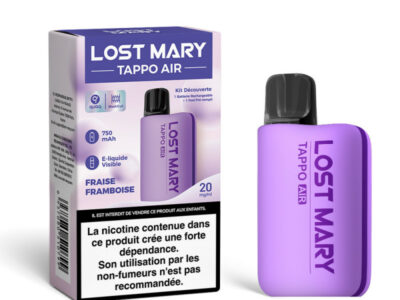 Kit Découverte Tappo Air 20mg Lost Mary - Purple / Fraise Framboise