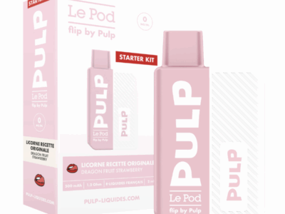 Starter Kit Pod Flip Pulp 2ml 10mg - Licorne Recette Originale