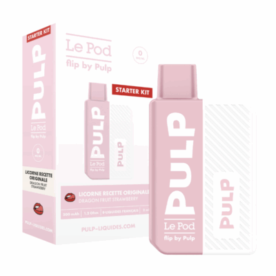 Starter Kit Pod Flip Pulp 2ml 20mg - Licorne Recette Originale
