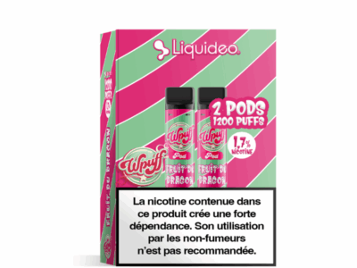 Pack 2 de Pods Wpuff Pod 2ml 1.7% Liquideo - Fruit du dragon