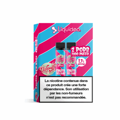 Pack 2 de Pods Wpuff Pod 2ml 1.7% Liquideo - Fruits des bois