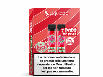 Pack 2 de Pods Wpuff Pod 2ml 1.7% Liquideo - Grosse fraise