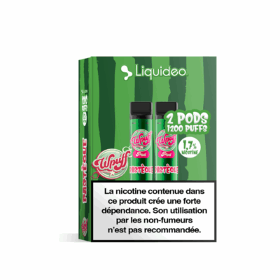 Pack 2 de Pods Wpuff Pod 2ml 1.7% Liquideo - Pastèque
