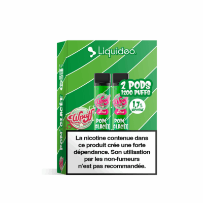 Pack 2 de Pods Wpuff Pod 2ml 1.7% Liquideo - Pom' Glacée (Apple Ice)