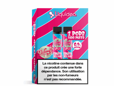 Pack 2 de Pods Wpuff Pod 2ml 0.9% Liquideo - Fruits des bois