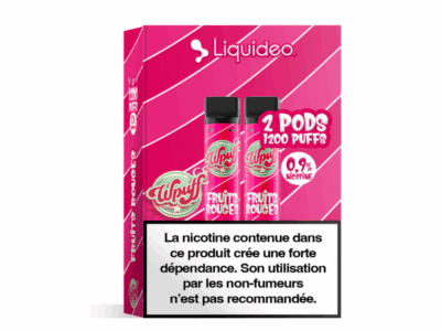 Pack 2 de Pods Wpuff Pod 2ml 0.9% Liquideo - Fruits Rouges