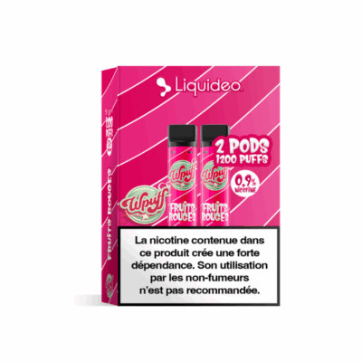 Pack 2 de Pods Wpuff Pod 2ml 0.9% Liquideo - Fruits Rouges