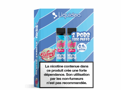 Pack 2 de Pods Wpuff Pod 2ml 0.9% Liquideo - Menthe fraîche