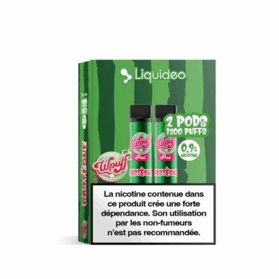 Pack 2 de Pods Wpuff Pod 2ml 0.9% Liquideo - Pastèque