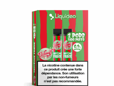 Pack 2 de Pods Wpuff Pod 2ml 0.9% Liquideo - Pastèque Fraise