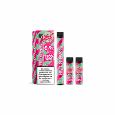 Kit WPuff 1800 Pod + 3 pods 2ml 0.9% Liquideo - Fruit du dragon