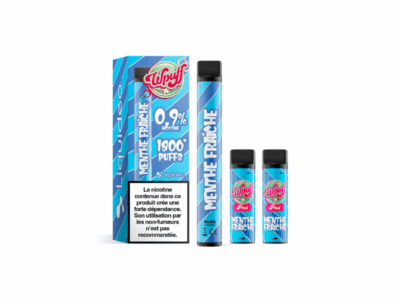 Kit WPuff 1800 Pod + 3 pods 2ml 0.9% Liquideo - Menthe fraîche